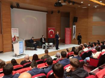 Üniversitemizde "Millî Mücadele, Mehmet Akif ve İstiklâl Marşımız" Konulu Konferans Düzenlendi